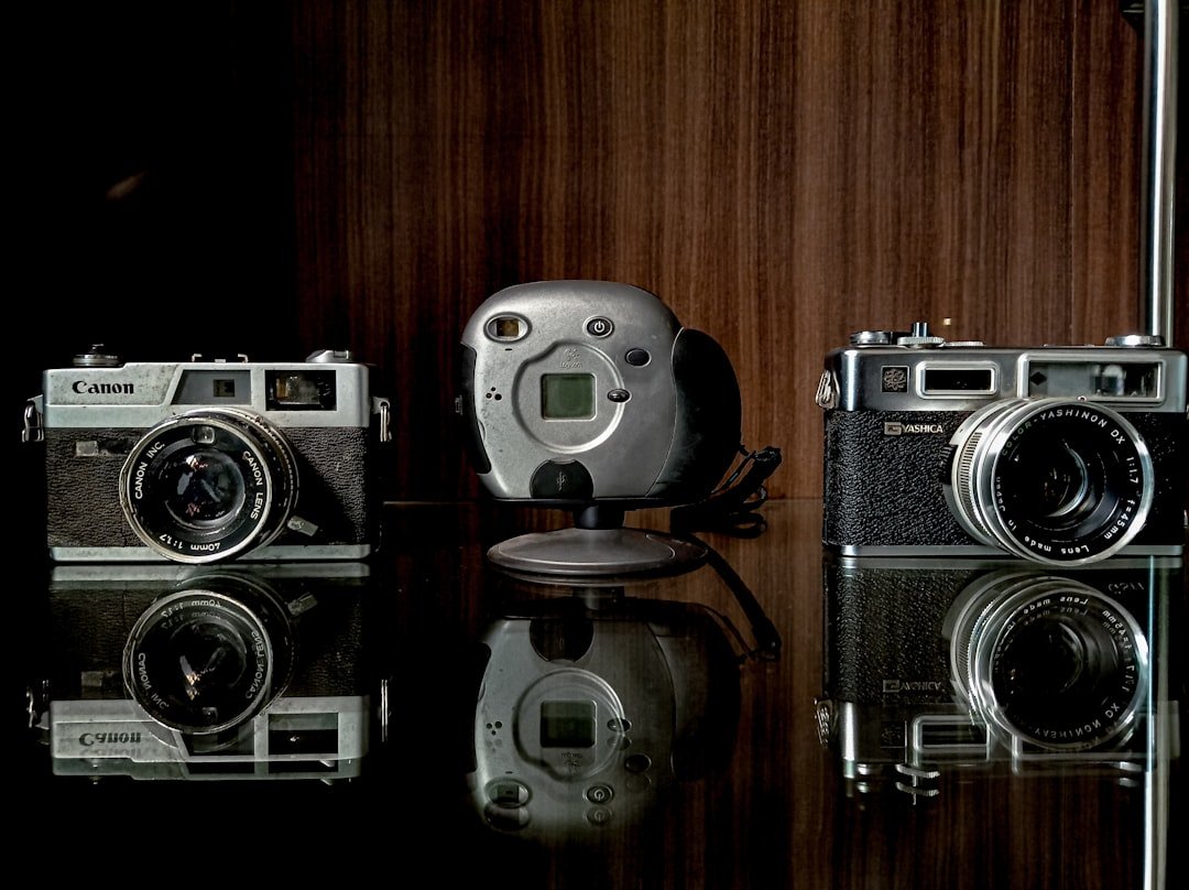 a group of cameras