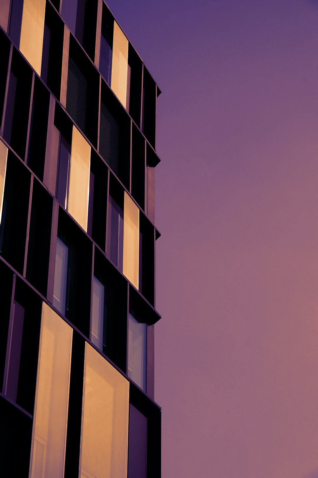 a very tall building with lots of windows