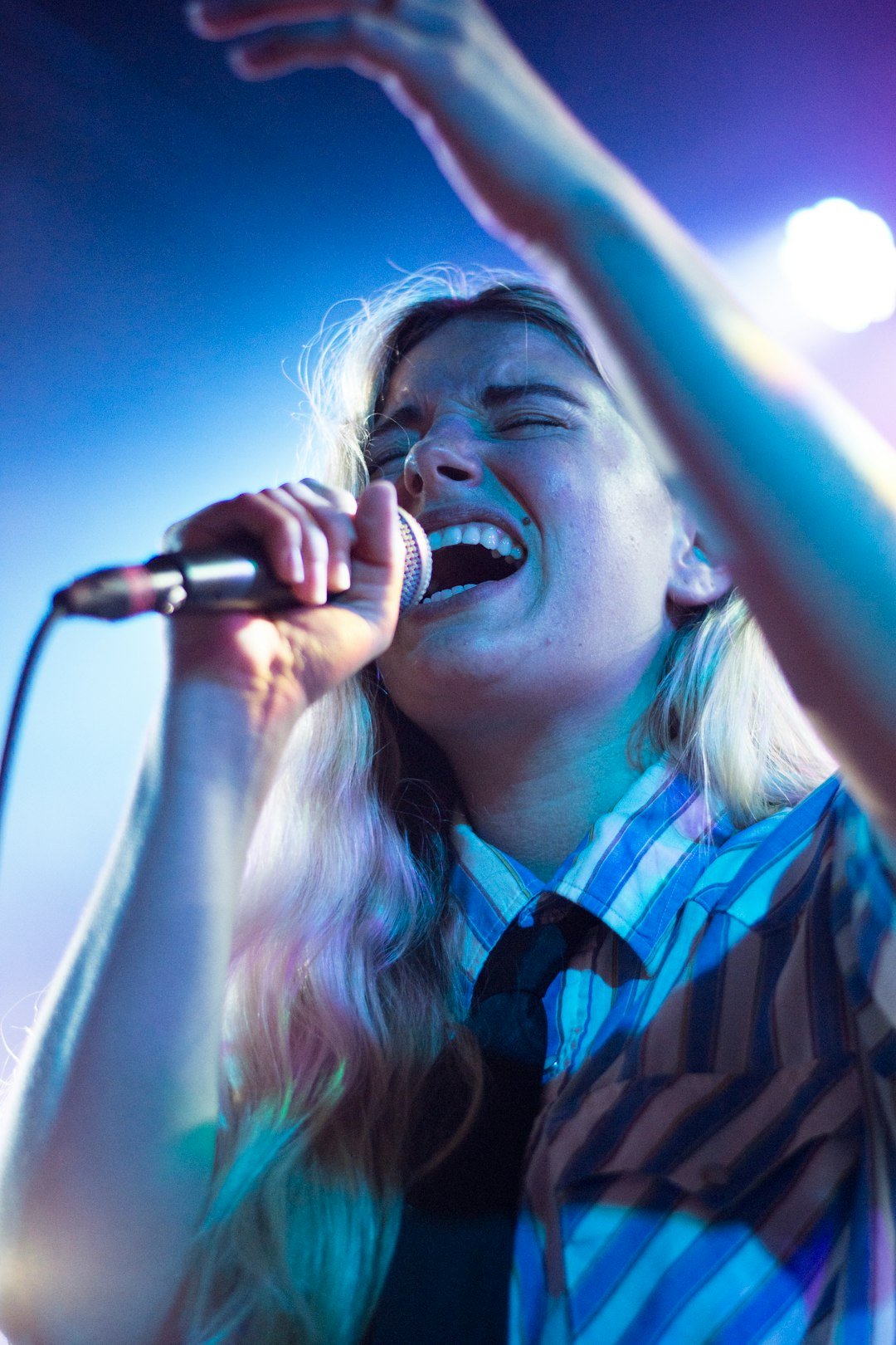 woman singing